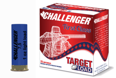 Challenger First Class Target Load, 12Ga 2 3/4" #7.5 Shot 1 1/8oz 1200FPS - 25Rds - Challenger - Rangeview Sports Canada
