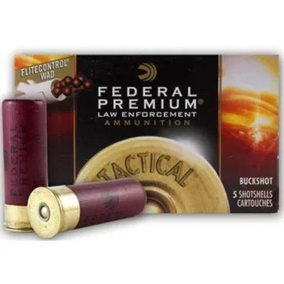 Federal Premium Tactical Buckshot, 12Ga 2 3/4″ #00 Buckshot 9Pellets 1325FPS - 5Rds - Federal - Rangeview Sports Canada