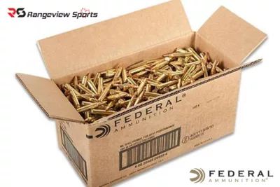 Federal American Eagle 223 Rem Rifle Ammo, 55Gr FMJBT 3240FPS – 1000Rds rangeviewsports canada