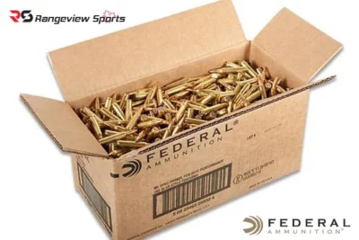 Federal American Eagle 223 Rem Rifle Ammo, 55Gr FMJBT 3240FPS – 1000Rds rangeviewsports canada