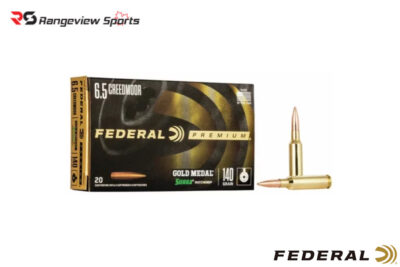 Federal Premium Gold Medal 6.5 Creedmoor Rifle Ammo, 140Gr Sierra Matchking – 20Rds Rangeview sports CANADA