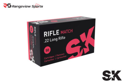 SK Rifle Match 22 LR Rimfire Ammo, 40Gr LRN – 500Rds Rangeview sports CANADA