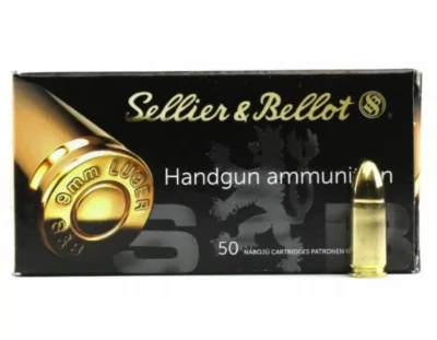 Sellier & Bellot 9mm Pistol Ammo, 124Gr FMJ - 50Rds - Sellier & Bellot - Rangeview Sports Canada