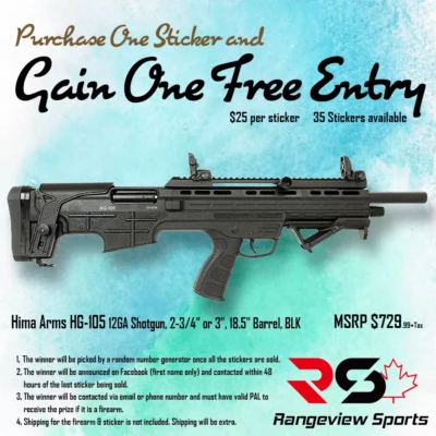 Rangeview Sports Sticker (Hima HG-105) - Rangeview Sports - Rangeview Sports Canada