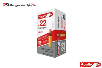 Aguila Interceptor 22 LR Rimfire Ammo, 40Gr CPRN – 50Rds Rangeview sports CANADA copy