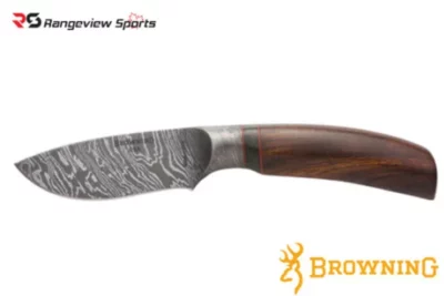Browning Storm Front Damascus Big Belly Skinner Knife rangeview sports canada