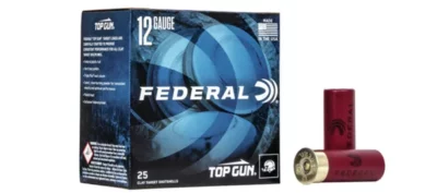 Federal Top Gun Target Load, 12 Ga 2 3/4″ #8 Shot 1 1/8oz 1145FPS – 25Rds