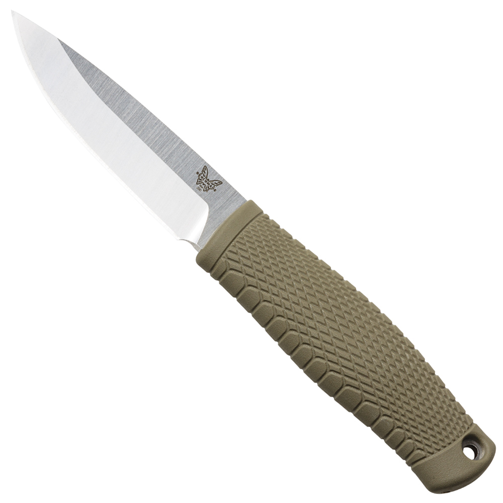 Benchmade Puukko 200 Fixed Bushcraft Knife with Leather Dangler Loop