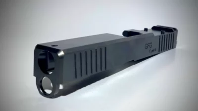 GFG Classic Slide for Glock 17 Gen 4, DLC Dark Grey Matte