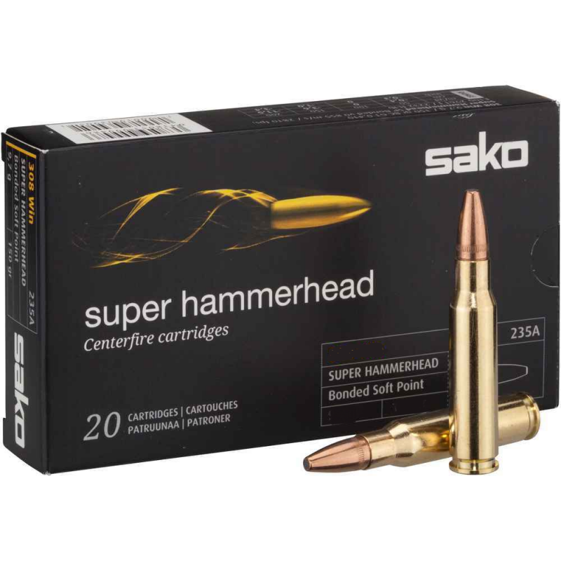 Sako 308 Win Super Hammerhead 180gn - 20Rds - Rangeview Sports Canada