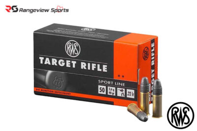 RWS Target Rifle 22 LR Rimfire Ammo, 40Gr LRN – 50Rds Rangeview sports CANADA