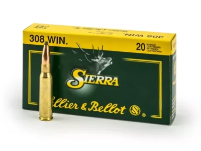 Sellier & Bellot 308 Win Rifle Ammo, 180Gr SBT Game King - 20Rds