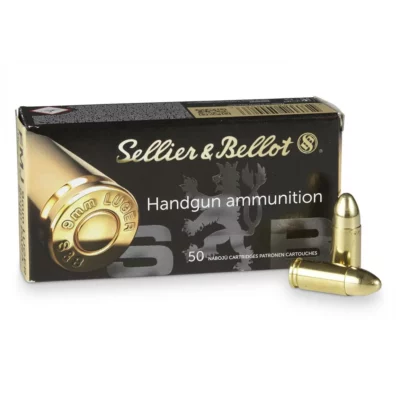 Sellier & Bellot 9mm Pistol Ammo, 115Gr FMJ - 50Rds - Sellier & Bellot - Rangeview Sports Canada