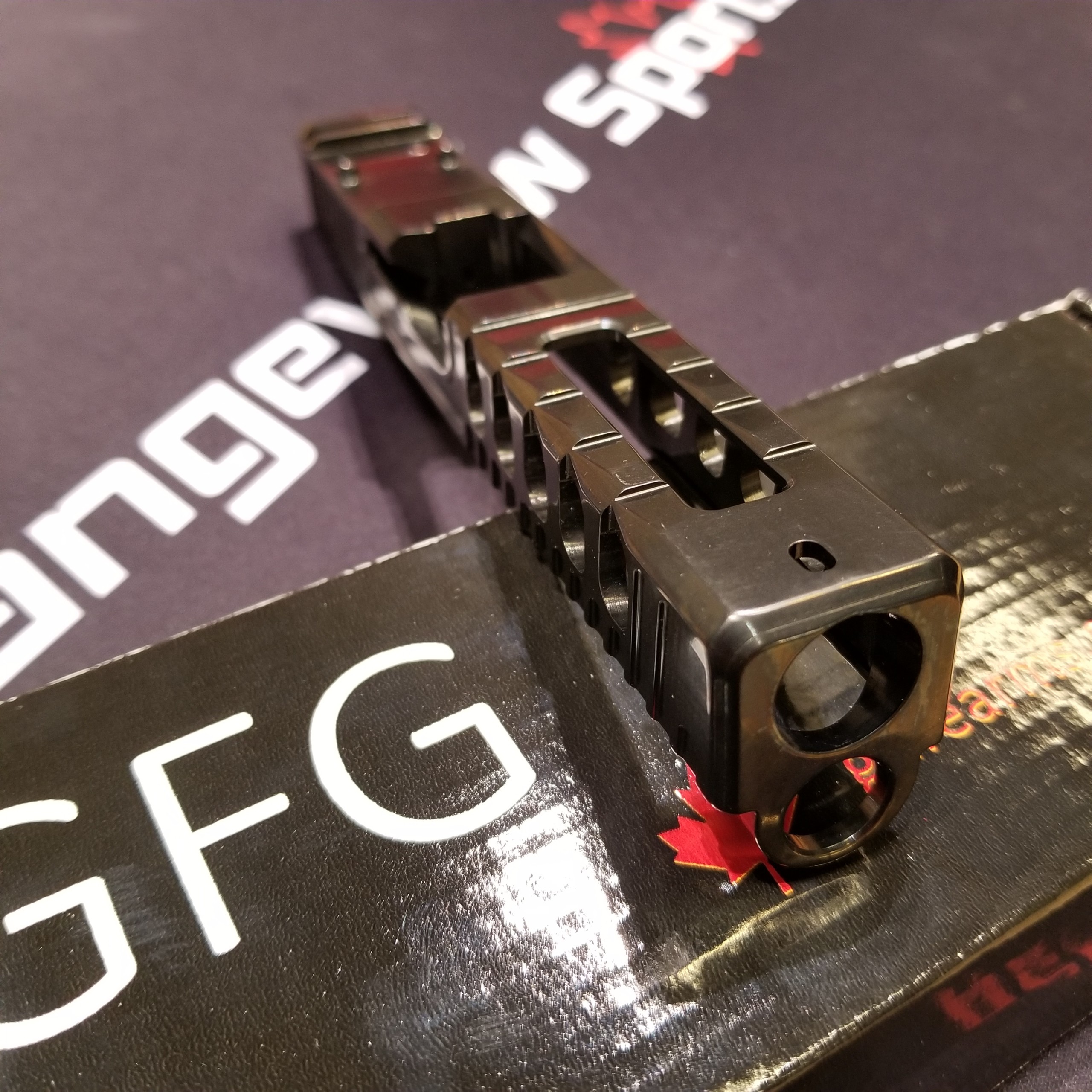 GFG Classic Slide for Glock 17 Gen 4, DLC Dark Grey Polished
