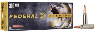 Federal Premium 300 WSM 165gr Nosler Partition Vital Shok - 20Rds