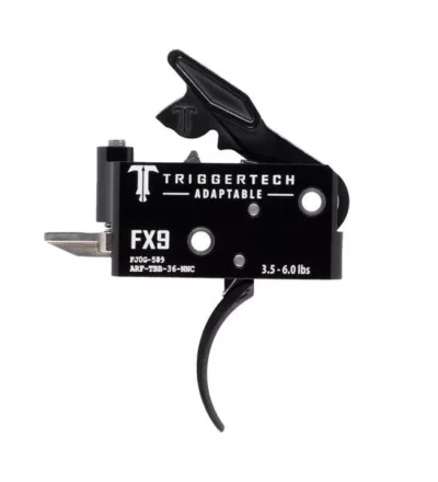 TriggerTech Adaptable AR FX-9 Trigger, PVD Curved - Black - TriggerTech - Rangeview Sports Canada