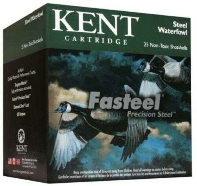 Kent Fasteel Waterfowl Load, 12Ga 2 3/4″ #3 Steel Shot 1 1/8oz 1425FPS - 25Rds - Kent - Rangeview Sports Canada