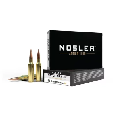 Nosler Match Grade 6.5 Creedmoor 140 Gr, 2550 FPS HPBT - 20Rds