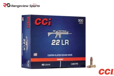CCI AR Tactical 22 LR Rimfire Ammo, 40Gr CPRN – 300Rds Rangeviewsports Canada