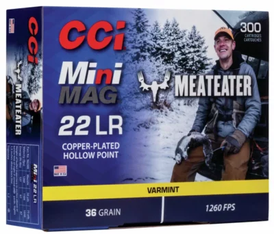 CCI Mini Mag Meateater 22 LR Rimfire Ammo, 36Gr CPHP - 300Rds - CCI - Rangeview Sports Canada