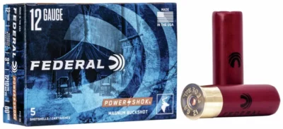 Federal Power-Shok Buckshot, 12Ga 3″ 00 Buckshot 15Pellets - 5Rds - Federal - Rangeview Sports Canada