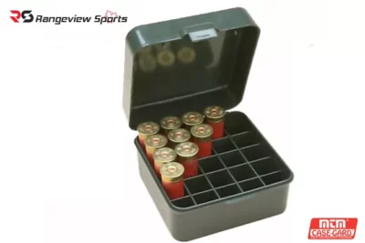 MTM Case-Gard S-25-12M, 25 Rd Shotshell Case – Green rangeview sports canada