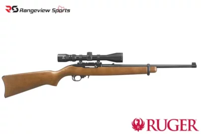 Ruger 10:22 Carbine w:Mounted Scope, Wood 22LR 18.5″ Barrel Rangeviewsports Canada3