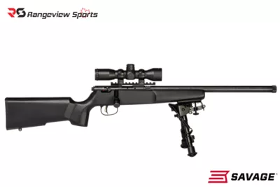 Savage Rascal Target XP Youth Bolt Rifle w:Mounted Scope and Bipod, 22 LR Rangeviewsports Canada4