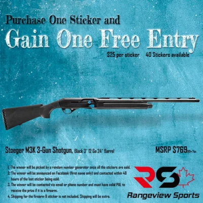 Rangeview Sports Sticker (Stoeger M3K) - Rangeview Sports - Rangeview Sports Canada