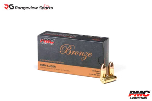 PMC Bronze 9mm 124Gr FMJ – 50Rds Rangeview sports CANADA Pmc Bronze 9Mm 124Gr Fmj – 50Rds Rangeview Sports Canada