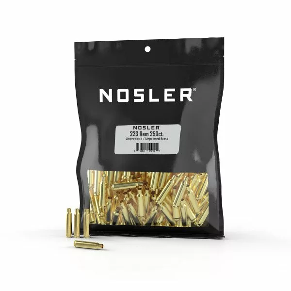 Nosler 223 Rem Unprimed Brass - 250/pk - Rangeview Sports Canada