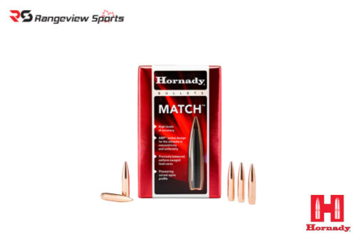 Hornady Match Projectiles 30 Cal 168 Gr Bthp – 100:Box Rangeview Sports Canada