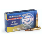 PPU High Performance Ammo 223 Rem 75Gr