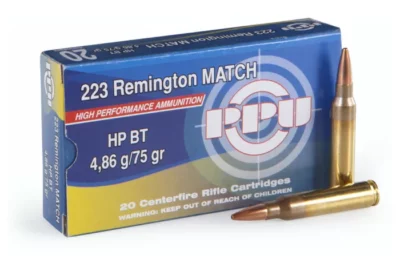 PPU High Performance Ammo 223 Rem 75Gr