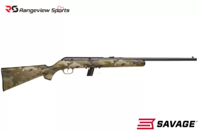 Savage 64F Semi-Auto Rifle, 22 LR 21″ Barrel, Multicam Stock rangeviewsports canada
