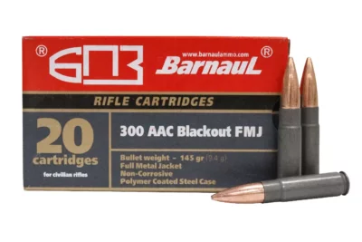 Barnaul Rifle Cartridges 300 AAC Blackout 145 Gr