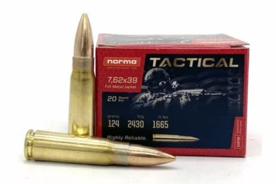 Norma Tactical Ammo 7.62x39mm 124 Gr