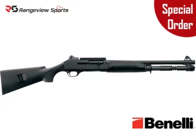 Benelli M4 Tactical Shotgun with Standard Stock, 3″ 12Ga 18.5″ Barrel rangeview sports canada