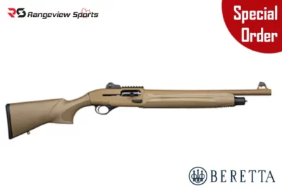 Beretta 1301 Tactical Shotgun Gen 2, FDE 3″ 12 Ga 18.5″ Barrel rangeview sports canada