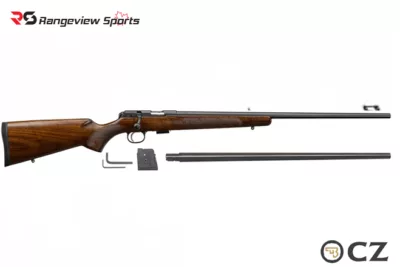 CZ 457 American Rifle Combo, 22 LR:17 HMR 24.8″ Barrel rangeview sports canada