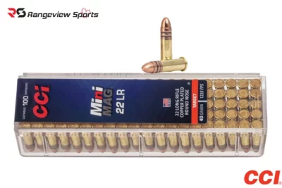 CCI Mini-Mag Target 22 LR Rimfire Ammo, 40Gr CPRN – 500Rds rangeviewsports canada