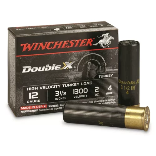 Winchester Double X 12Ga Turkey Load 3 1/2&Amp;Quot; 2 Oz, 1300 Fps 4 Shot - 10Rds - Image 1