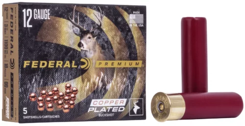 FP_P135F00_12gaCopperPlatedBuckshot_Combo_Rm Federal Premium 12Ga Copper Plated Buckshot 3 1/2&Amp;Quot;, 1100 Fps - 5Rds - Image 1