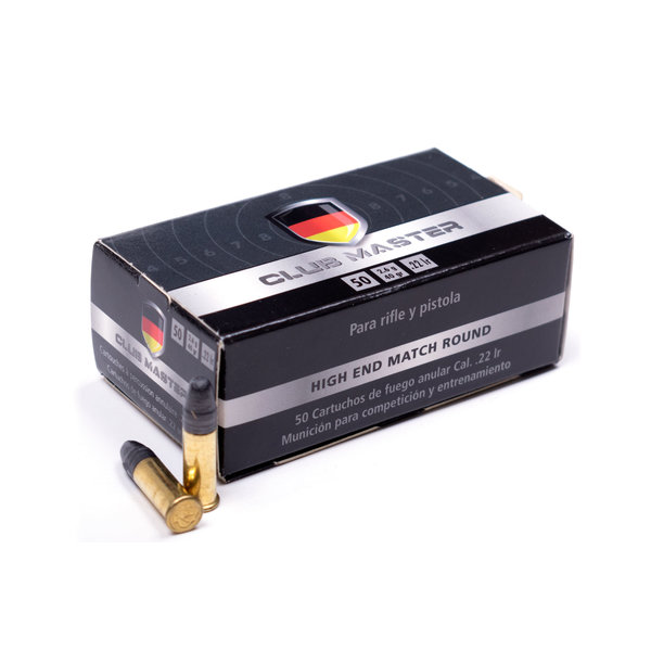 RWS Club Master 22 LR Rimfire Ammo, 40Gr LRN 50Rds Rangeview Sports