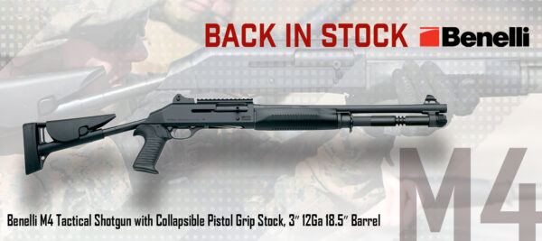 SeparateFrontPage - - Rangeview Sports Canada Benelli M4 Tactical Shotgun with Collapsable Pistol Grip Stock, 3″ 12Ga 18.5″ Barrel