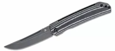 Kansept Hazakura Flipper Folding Knife - Black/White - - Rangeview Sports Canada