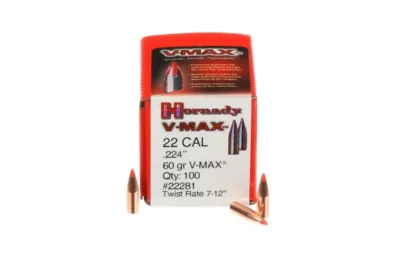 Hornady 22 Cal V-Max Bullets 60 Gr - 100Ct