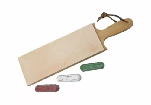 Garos Goods 3 Inch Double Sided Paddle Strop W/ Compound - Image 1