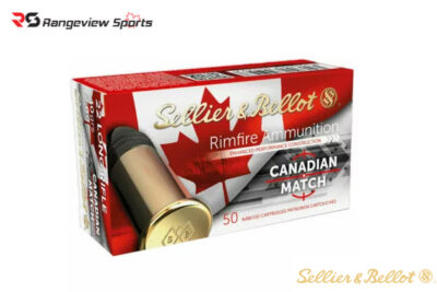 Sellier & Bellot Canadian Match 22 LR Rimfire Ammo, 40Gr LRN – 50Rds Rangeview sports CANADA