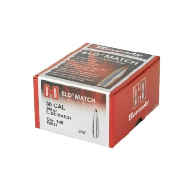 Hornady ELD Match 30 Cal Projectiles 208 Gr - 100Ct - Hornady - Rangeview Sports Canada